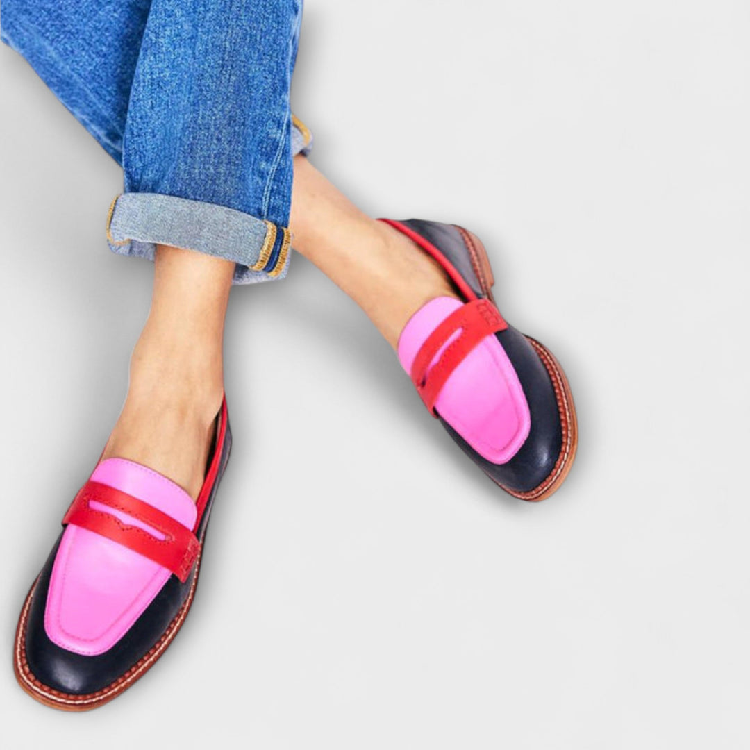 Briar β Round Toe Slippers with Contrasting Colours