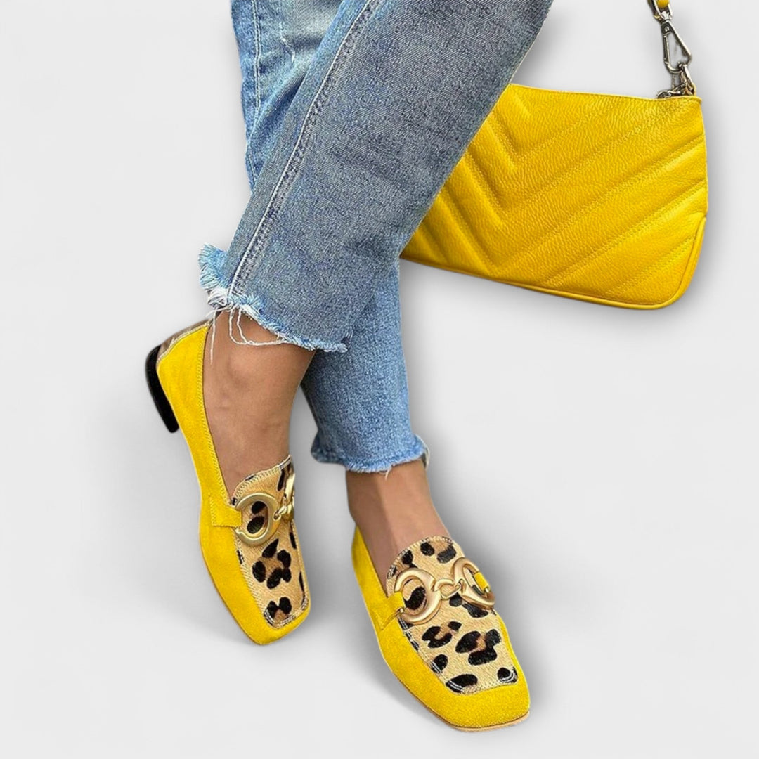Calista β Leopard Print and Metallic Details