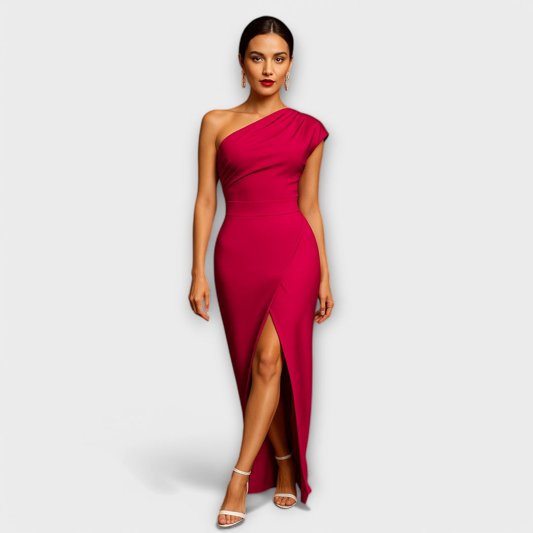 Elegant Asymmetric Evening Dress