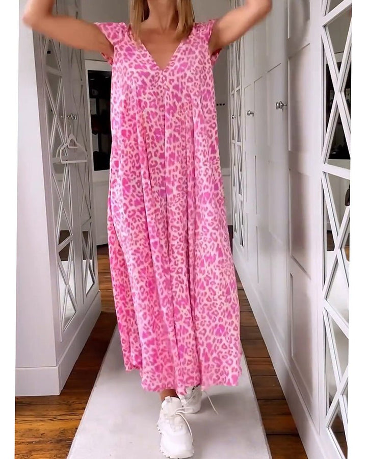 Glaiza - V-Neck Maxi Dress