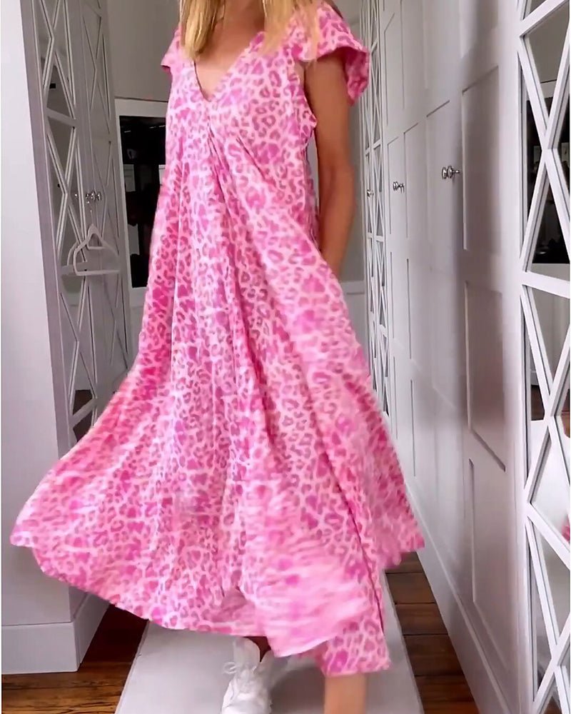 Glaiza - V-Neck Maxi Dress