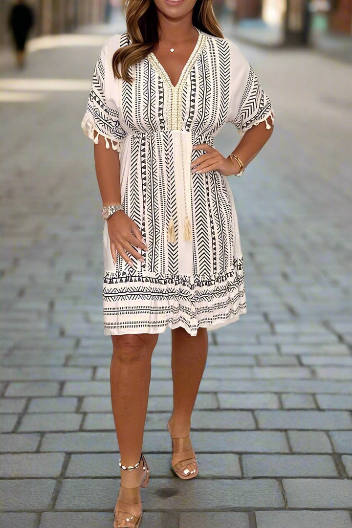 Magdalena - Chic Printed Dress