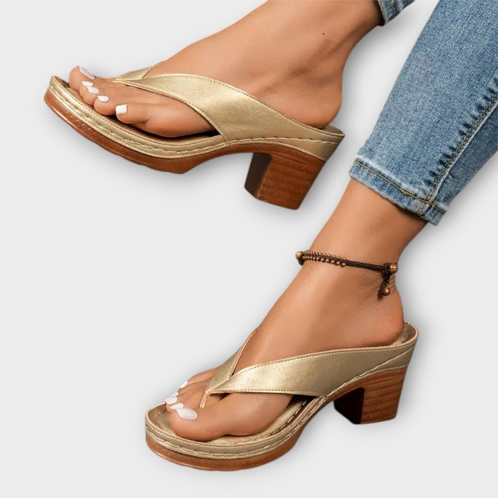 Emily - Orthopaedic Heeled Slippers