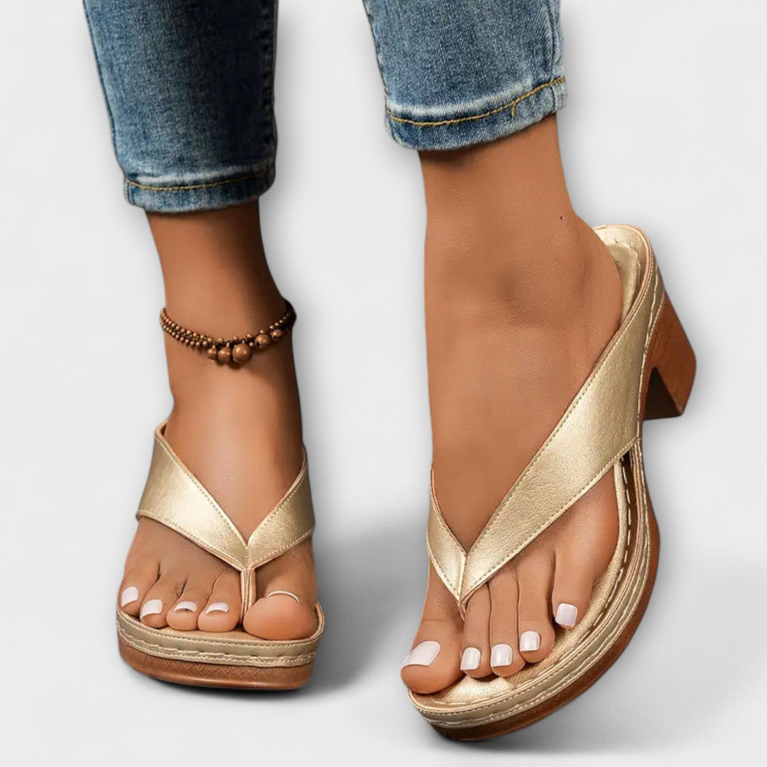 Emily - Orthopaedic Heeled Slippers