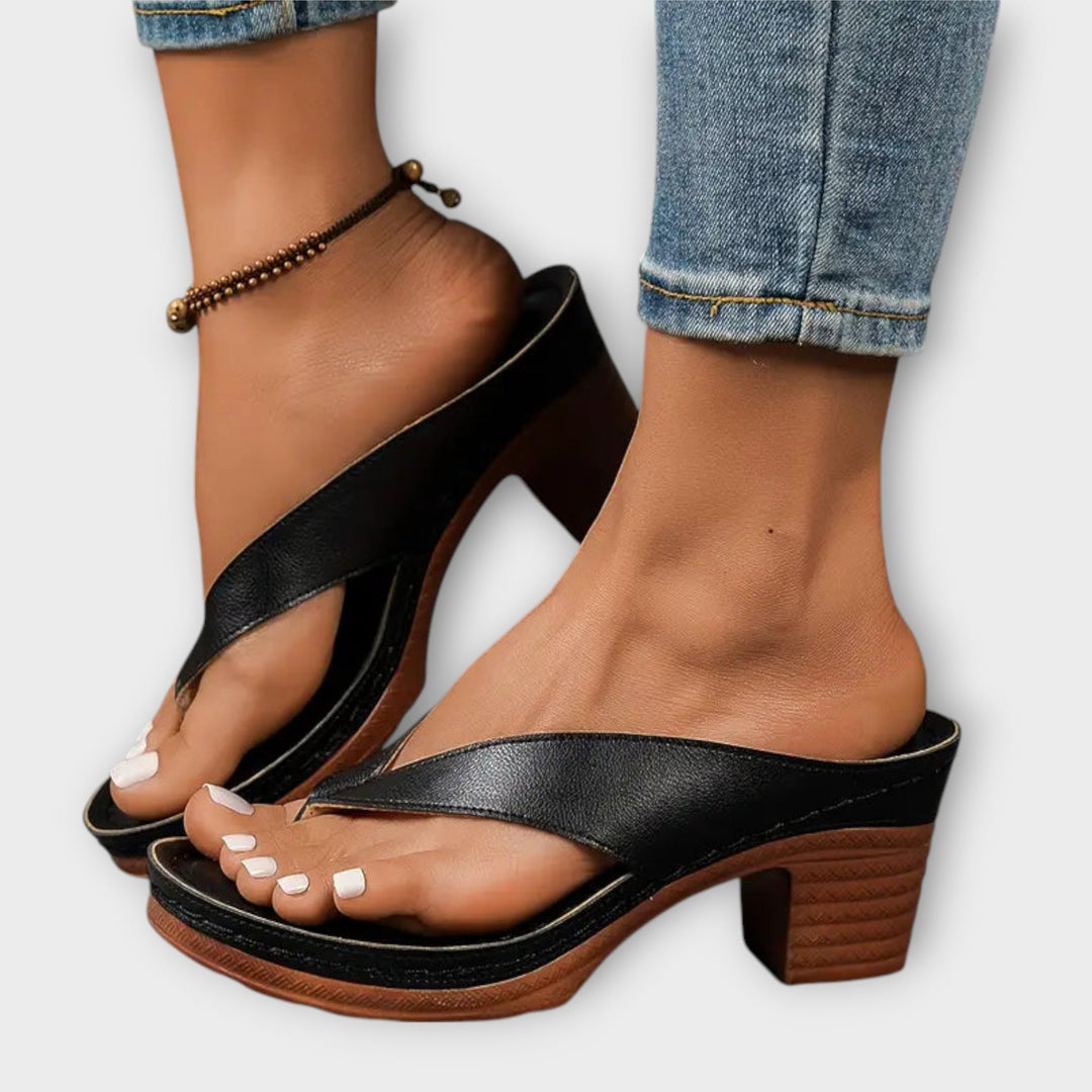 Emily - Orthopaedic Heeled Slippers