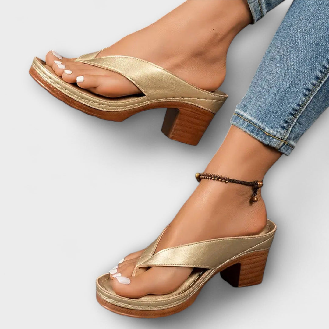 Emily - Orthopaedic Heeled Slippers
