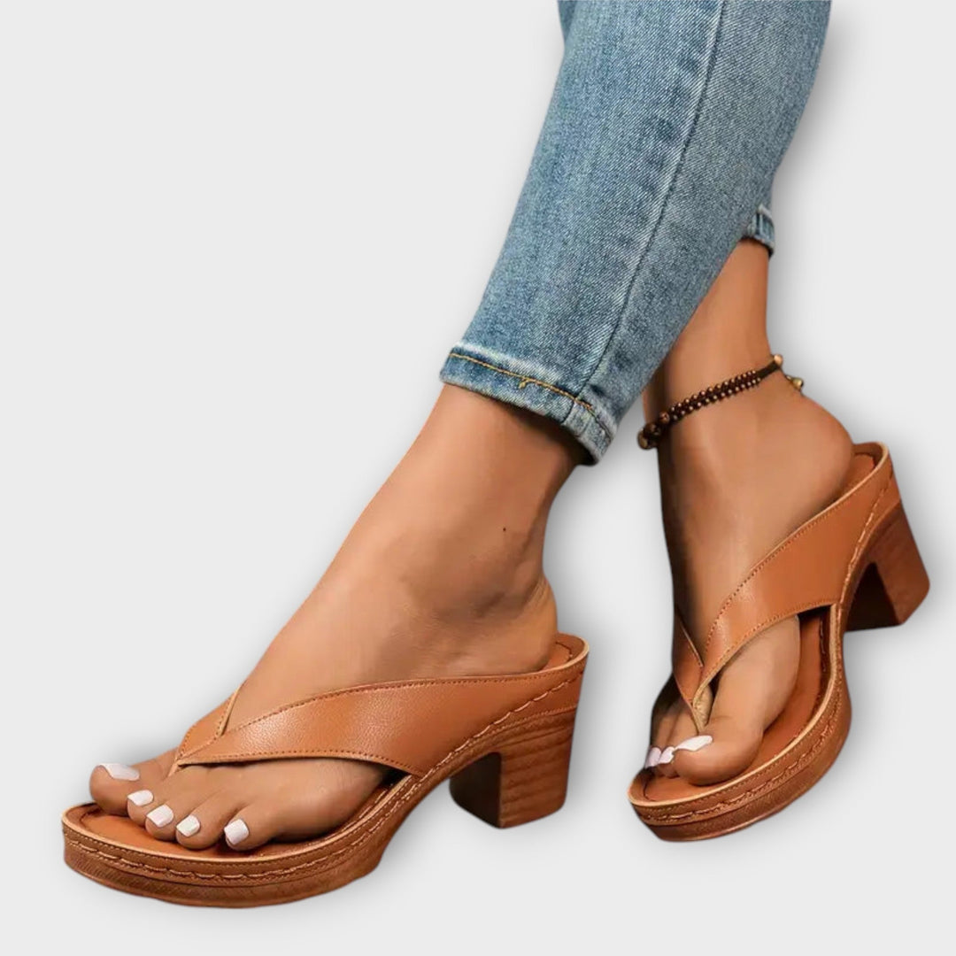 Emily - Orthopaedic Heeled Slippers