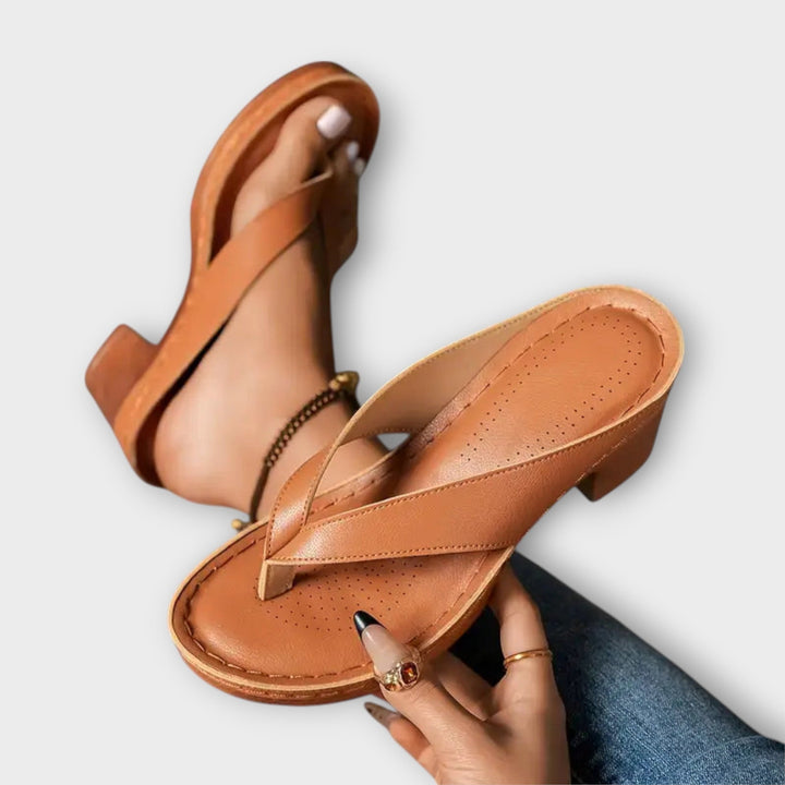 Emily - Orthopaedic Heeled Slippers