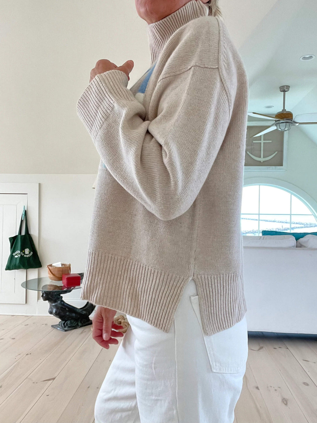 Retro Turtleneck Ski Sweater