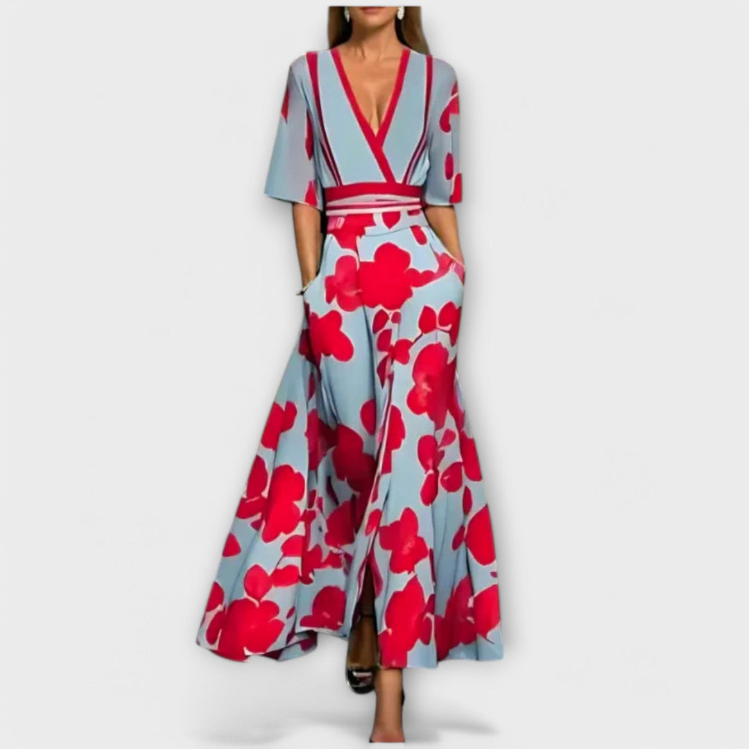 Elise - Elegant Floral Shift Dress