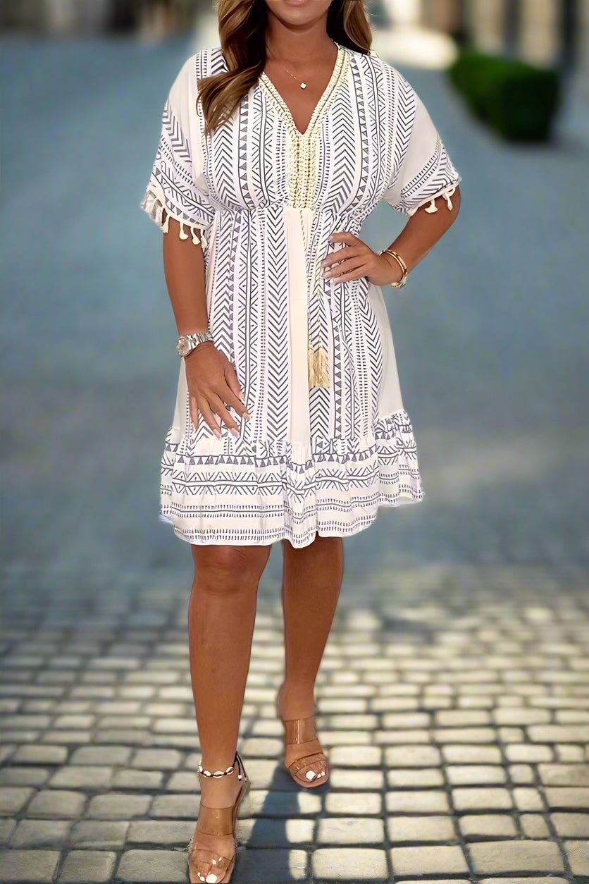 Magdalena - Chic Printed Dress
