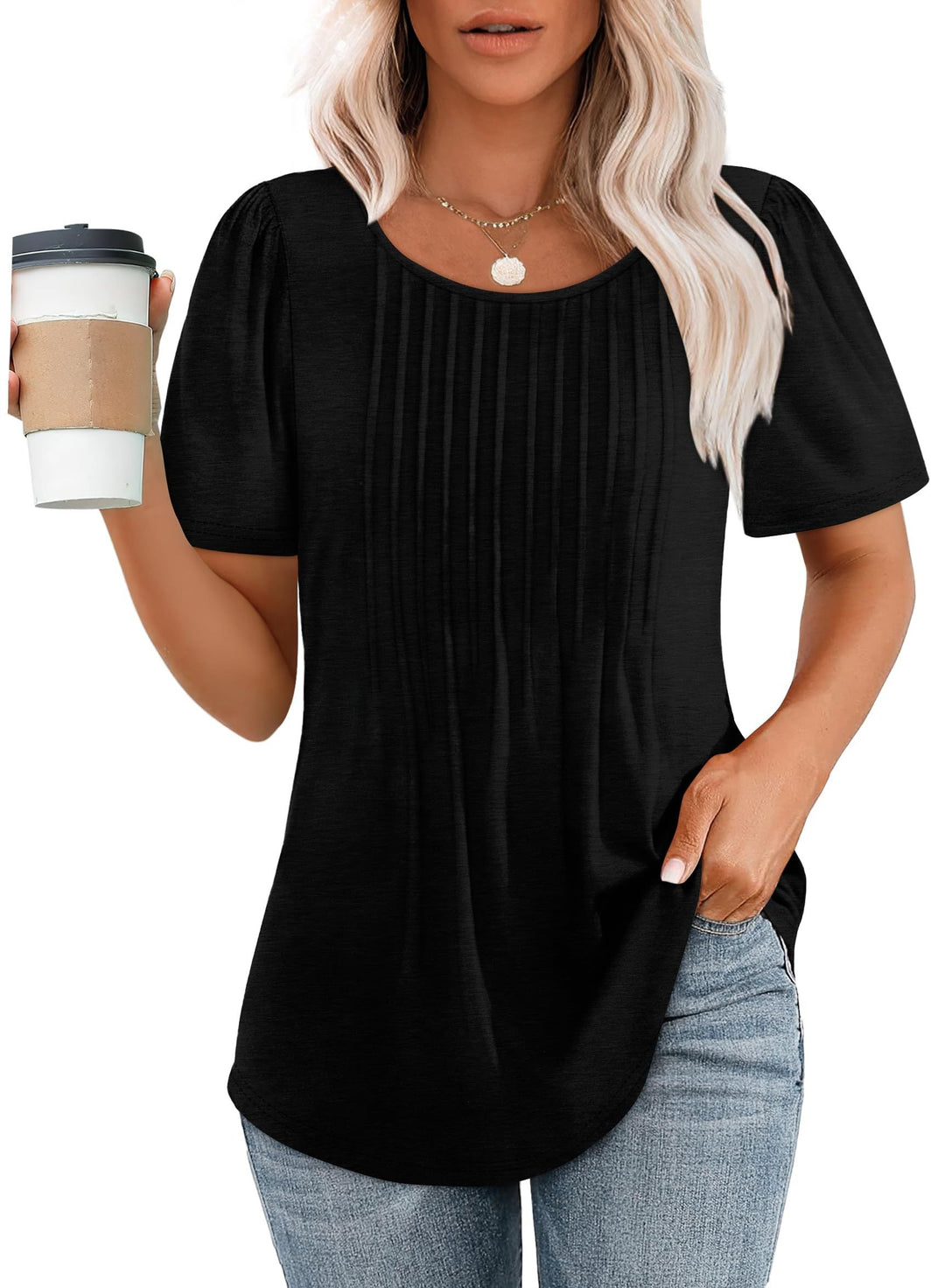 Amelie | Elegant Pleated Top