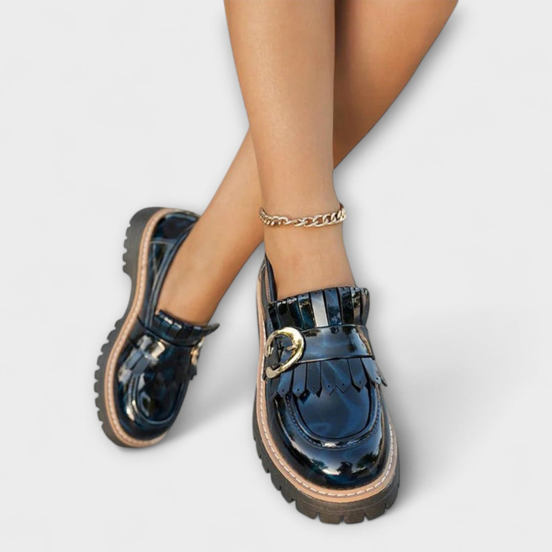 Nova – Round Toe Design with Abstract Print, Casual Slippers
