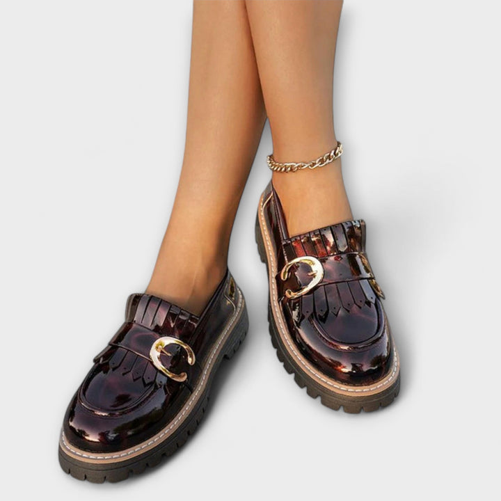 Nova – Round Toe Design with Abstract Print, Casual Slippers