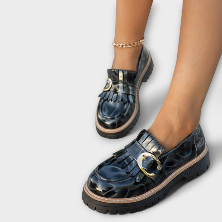 Nova – Round Toe Design with Abstract Print, Casual Slippers