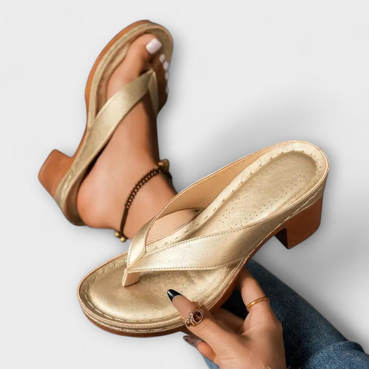 Emily - Orthopaedic Heeled Slippers