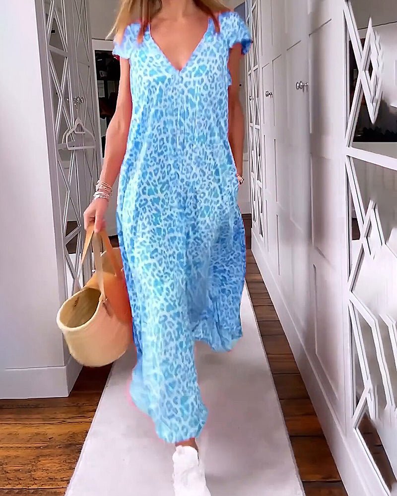 Glaiza - V-Neck Maxi Dress